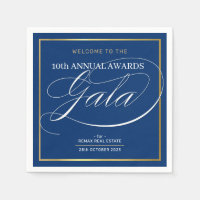 PRIX GALA DÎNER moderne affaires bleu foncé or