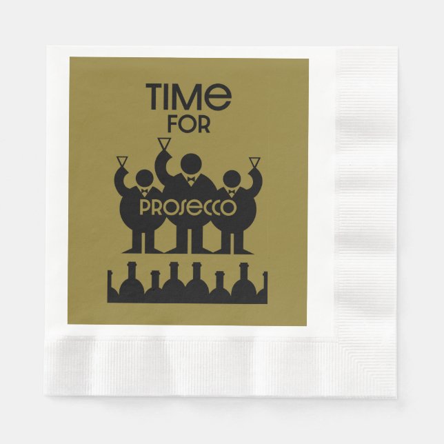 Serviette En Papier Procurez-vous des boissons à vin (Devant)