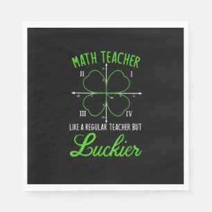 Serviette En Papier Professeur de mathématiques comme régulier Luckier