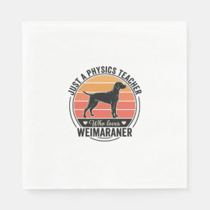 Serviette En Papier Professeur de physique aime conception de chien vi