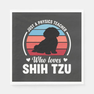 Serviette En Papier Professeur de physique amateur de chien Shih Tzu