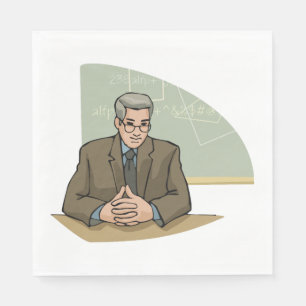 Serviette En Papier Professeur En Classe Napkins
