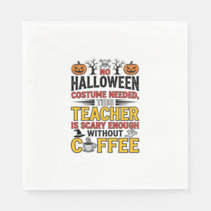 Serviette En Papier Professeur Halloween sans costume nécessaire Funny