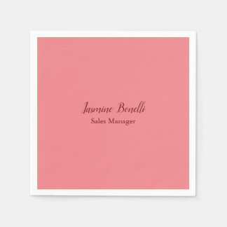 Serviette En Papier Professional Modern Minimaliste Ajouter un nom per