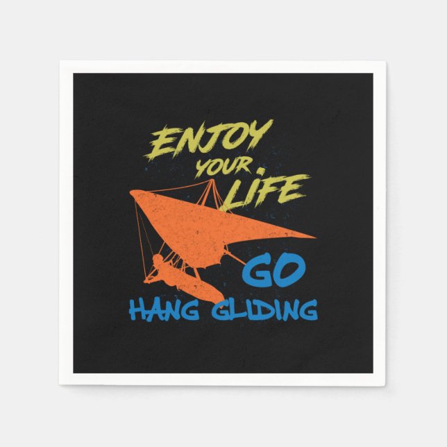 Serviette En Papier Profitez de Hang Glider Extreme Sports Hang Glider (Devant)