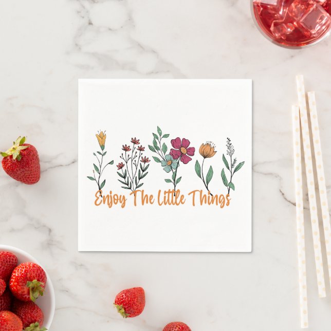 Serviette En Papier Profitez de Little Thing Vintage (En situation)