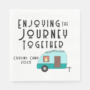 Serviette En Papier Profitez du voyage Ensemble Camper Rétro
