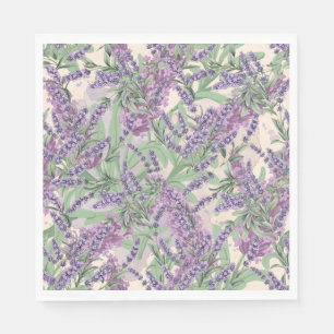 Serviette En Papier Profusion de Lavande Poussiéreuse Lavande Floral R