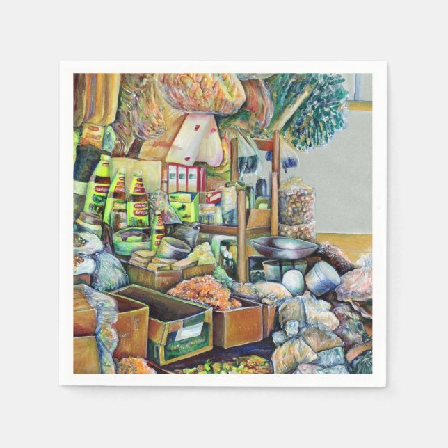 Serviette En Papier Promesses charmantes d'un centre Fine Tekka Singap (Devant)