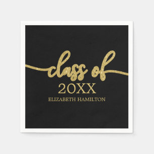 Serviette En Papier Promo 2023 Calligraphie Chic Simple Classique 
