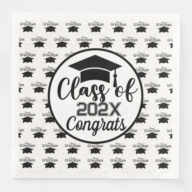 Serviette En Papier Promotion de l'année de remise des diplômes  (Devant)