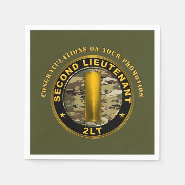Serviette En Papier Promotion de sous-lieutenant 2LT   (Devant)