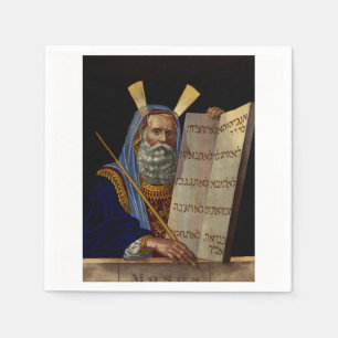 Serviette En Papier Prophète Moïse avec les Tables de la Loi 