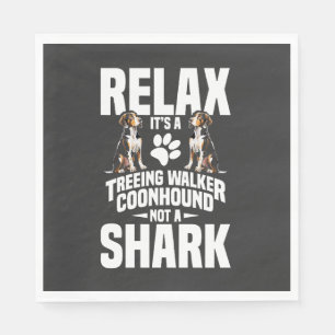 Serviette En Papier Propriétaire de Treeing Walker Coonhound Chiot Se
