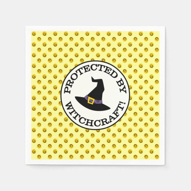 SERVIETTE EN PAPIER PROTÉGÉ PAR WITCHCRAFT ! (Devant)