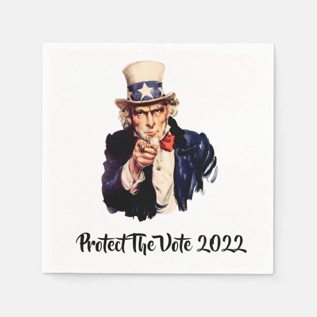 Serviette En Papier Protéger Les Serviettes Du Vote 2022 (Devant)