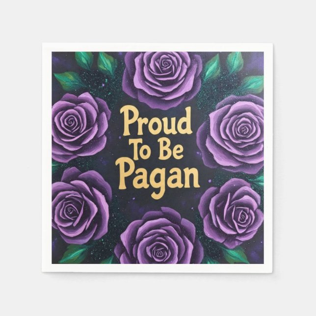 Serviette En Papier Proud2BePagan (Devant)