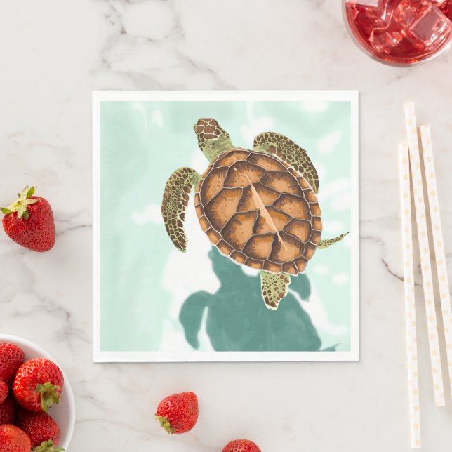 Serviette En Papier Prown ton ombre (En situation)