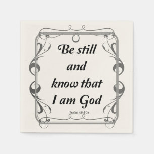 SERVIETTE EN PAPIER PSALM 46-10