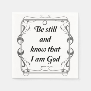 SERVIETTE EN PAPIER PSALM 46-10