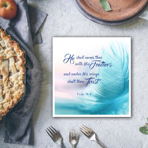 Serviette En Papier Psaume 91:4 Papier serviettes - King James Version