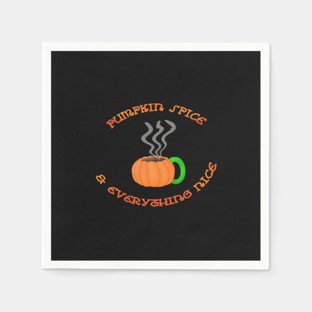 Serviette En Papier PSL Citrouille épices et tout Nice (Devant)