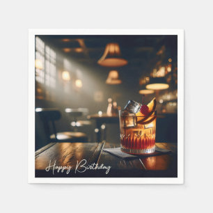 Serviette En Papier Pub Boisson Ancien Pour Anniversaire