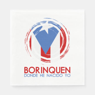 Serviette En Papier Puerto Rico Borinquen