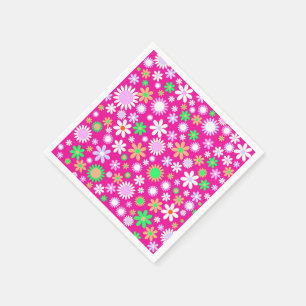 Serviette En Papier Puissance rose