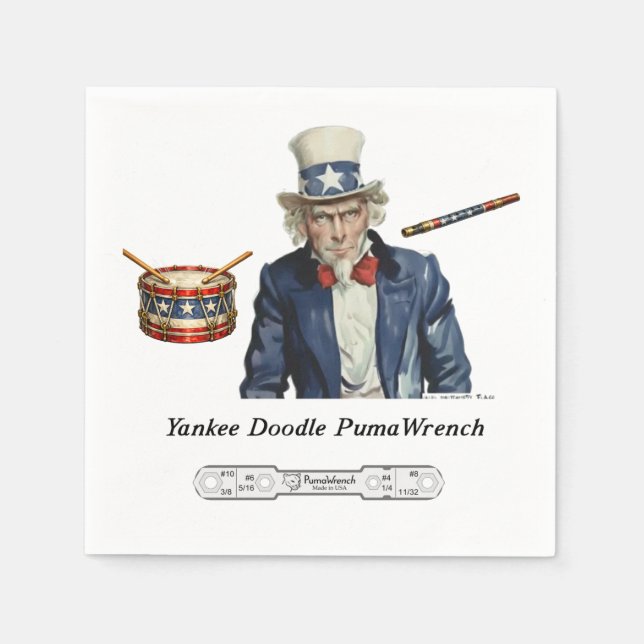 Serviette En Papier PumaWrench Yankee Doodle (Devant)