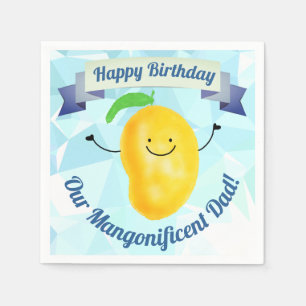Serviette En Papier Pun Mango Positif - Anniversaire Mangonificent Pap