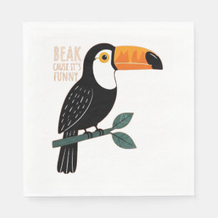 Serviette En Papier Punais Toucan Drôle Bec Parce que C'est Drôle