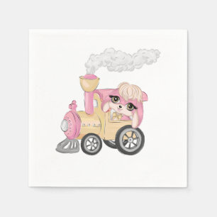 Serviette En Papier Puppy Girl Anniversaire serviettes