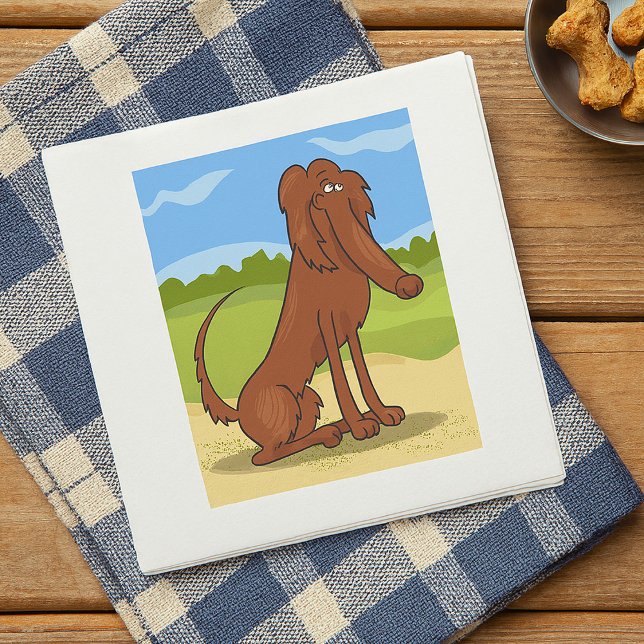Serviette En Papier Pure Bred Irish Setter Dog Napkins (Créateur téléchargé)