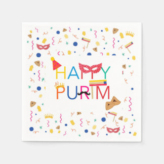 Serviette En Papier Purim Napkins