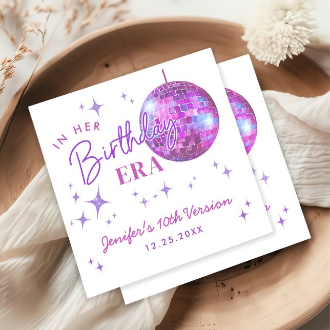 Serviette En Papier Purple Dans Ma Musique De L'Ère D'Anniversaire (Créateur téléchargé)