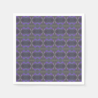Serviette En Papier Purple Floral