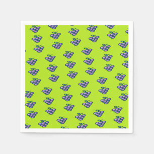 Serviette En Papier Purple grapes