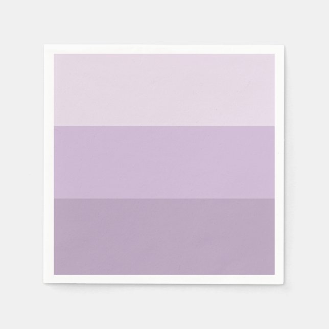 Serviette En Papier Purple Ombre rayé (Devant)