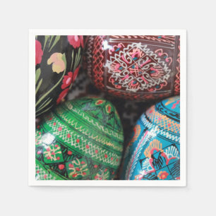 Serviette En Papier Pysanky ukrainien