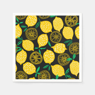 Serviette En Papier Quand La Vie Vous Donne Des Citrons Citron Jaune S