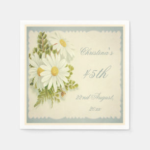 Serviette En Papier Quarante-cinquième serviettes d'anniversaire de