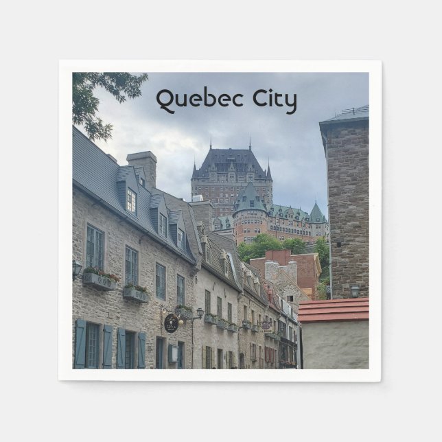 Serviette En Papier quartier historique de la ville de Québec (Devant)