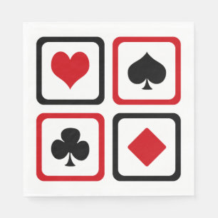 Serviette En Papier Quatre combinaisons de cartes