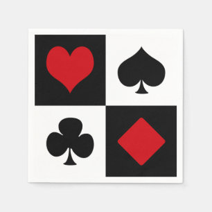 Serviette En Papier Quatre combinaisons de cartes