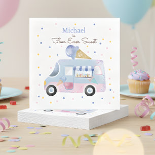 Serviette En Papier Quatre jamais douce glace camion à quatre ans