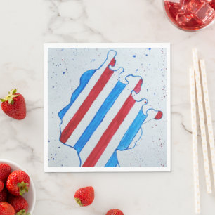 Serviette En Papier Queen Elizabeth II Jubilee Platinum Angleterre Roy