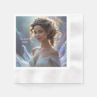 SERVIETTE EN PAPIER QUEEN JOUR