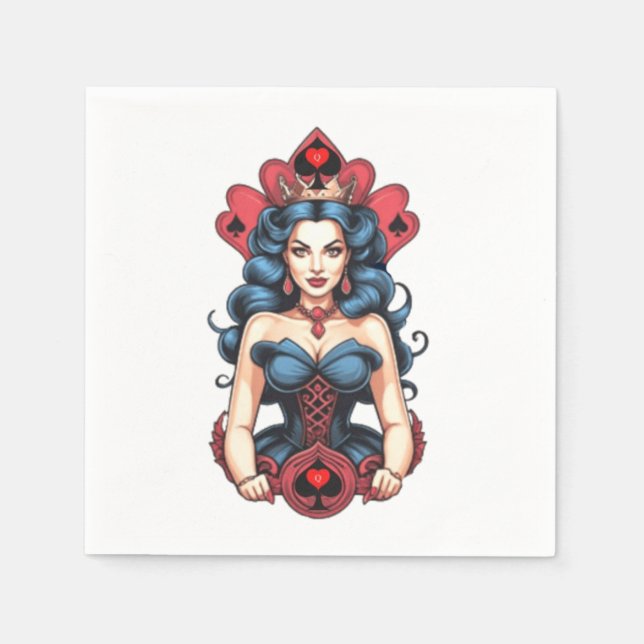 Serviette En Papier Queen of Spades Thunder_Cove (Devant)