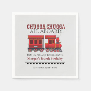 Serviette En Papier Quel âge Anniversaire Fête mignonne Red Western Tr